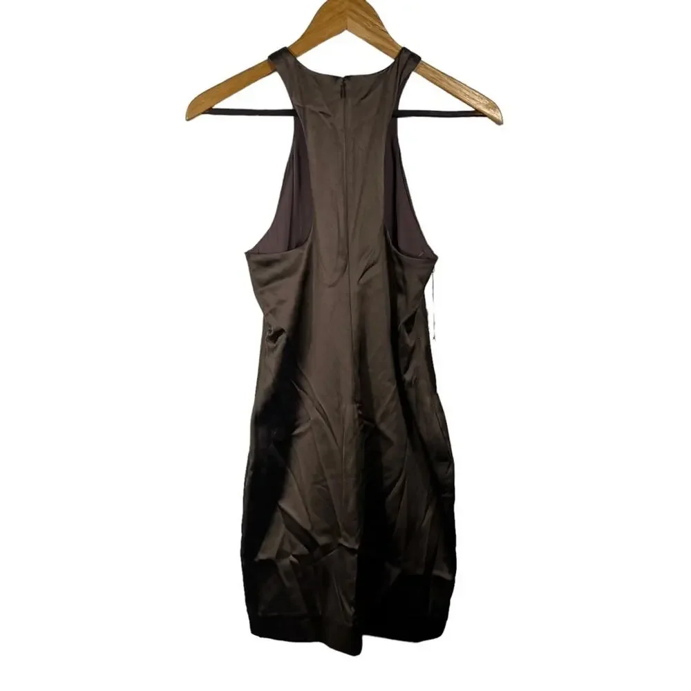 NWT Babaton Aritzia Taupe Racerback Sleeveless Dress Size 0 - Picture 4 of 14